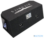 HIFONICS MR8DUAL - Caisson de Basses Bandpass 2x 20 cm LED 600 Watts RMS HIFONICS