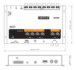 HERTZ H8 DSP – Processeur audio numérique | 8 sorties PRE OUT | Entrées analogiques et optiques Hertz