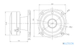 MTX RTX2BTs – Tweeter à haute efficacité 8cm 100W RMS 4Ω (vendu à la pièce) MTX