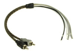 ROCKFORD RFI2SW – Câble haut-parleur avec adaptateur RCA – 2x RCA – Connecteurs plaqués platine Rockford