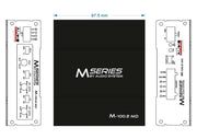 AUDIO SYSTEM M-100.2 MD – Amplificateur 2 Canaux Micro-Digital – 150 W RMS – 2 Ohms AUDIO SYSTEM