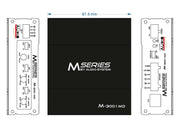 AUDIO SYSTEM M-300.1 MD – Amplificateur Mono Micro-Digital – 300 W RMS – 2 Ohms AUDIO SYSTEM