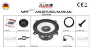 AUDIO SYSTEM MFIT AUDI A4 B5 EVO2 – Kit haut-parleurs Plug & Play 2 voies spécifique Audi AUDIO SYSTEM