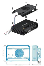 AUDISON AFC-CLK – Kit de support et ventilateur de refroidissement pour amplificateurs Forza Compact AUDISON