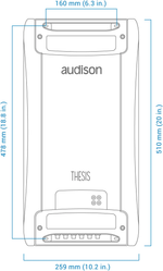 Audison Thesis TH Uno – Amplificateur Mono Classe A – 1500 W RMS – 1 x 2300 W @ 1Ω AUDISON
