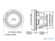Alpine R2-W8D4 - Subwoofer 20cm Double Bobine 1000 Watts Alpine