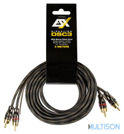 ESX DSC3 - Câble RCA Stéréo Haute Qualité avec Fil de Commande (3 m) ESX