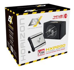 ESX HXP200 – Pack Caisson 2 canaux avec Amplificateur, Subwoofer 30 cm (12