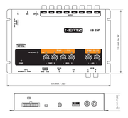 HERTZ H8 DSP – Processeur audio numérique | 8 sorties PRE OUT | Entrées analogiques et optiques Hertz
