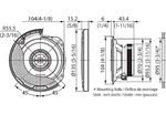 KENWOOD KFC-PS1097 – Enceintes coaxiales 10 cm, 2 voies – 240W Max – 50W RMS – 4Ω KENWOOD