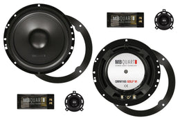MB QUART QM165 GOLF VI - Kit 2 Voies pour VW Golf VI/VII, Scirocco III, Polo 6R MB QUART