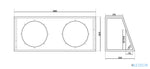 MTX RTE12x2DV – Caisson bass-reflex double 30cm 700W RMS 2Ω MTX