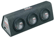 MTX RTP8x3 – Caisson actif bass-reflex triple subwoofer 20 cm – 360 W RMS – 4 Ohm MTX