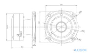 MTX RTX2BTs – Tweeter à haute efficacité 8cm  100W RMS 4Ω (vendu à la pièce) MTX