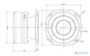 MTX RTX4BTs – Tweeter à haute efficacité  10cm 200W RMS 8Ω (vendu à la pièce) MTX