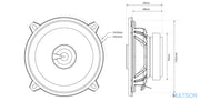 MTX TX250C – Haut-parleur Coaxial 2 Voies 13cm 4Ω 380W MTX
