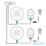 MTX TX6BMW.F  - Kit 3 voies 20cm 4Ω 150W RMS pour BMW et Mini MTX