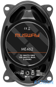 MUSWAY ME462 - Haut-parleurs Elliptique 10 x 15 cm, 150W max - Multison