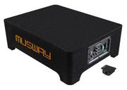 MUSWAY MF108A – Caisson de basses actif extra-plat 20 cm Downfire MUSWAY