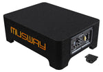 MUSWAY MF110A – Caisson de basses actif extra-plat 25 cm Downfire MUSWAY