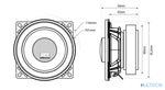 MTX TX440C – Haut-parleurs Coax 2 Voies 10cm 4Ω 415 Watts Multison