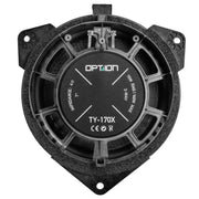 OPTION LS-488 – Haut-Parleurs Coaxiaux Arrière 17 cm Plug & Play pour Toyota Yaris XP13 (3ᵉ Génération) OPTION