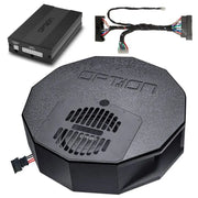 OPTION SET-144 – Système audio pour Seat Leon 5F (Beats avec fibre optique) – Amplificateur DSP + Subwoofer de roue de secours – Plug & Play OPTION