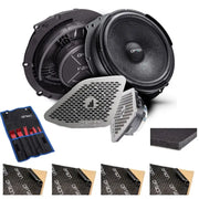 OPTION SET-344 – Haut-parleurs avant VW T6 | PRO-Edition | HD-Sound avec grille design, isolation de porte & outils | Plug & Play OPTION