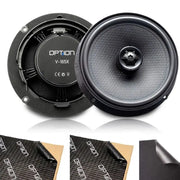 OPTION SET-395 – Kit Haut-Parleurs Arrière Plug & Play pour Audi Q4 e-tron FZ (2021-2026) avec Isolation Acoustique OPTION