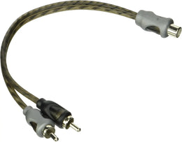 ROCKFORD RFIY-1F – Adaptateur Y RCA torsadé – 1 Mâle vers 2 Femelles Rockford